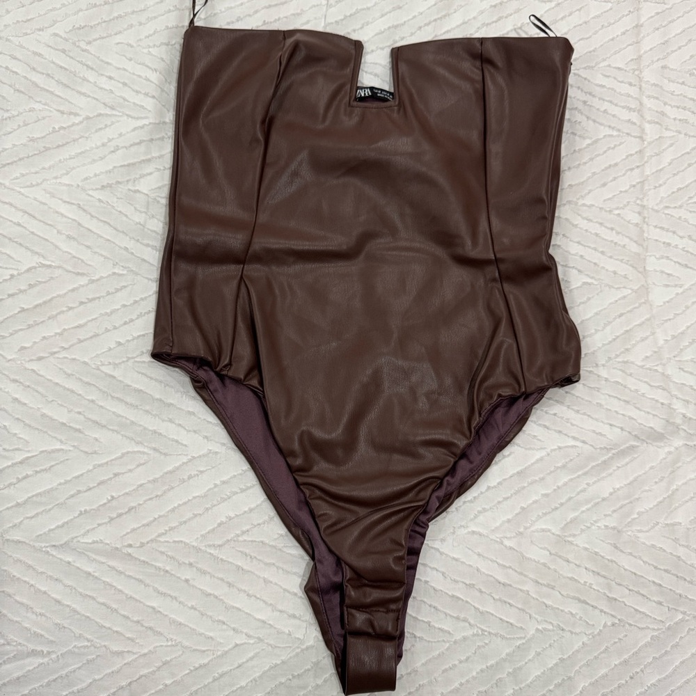 Zara Brown Bodysuit